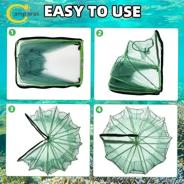 تور ماهیگیری گرگور کتابی 10 چشمه — تصویر ۴