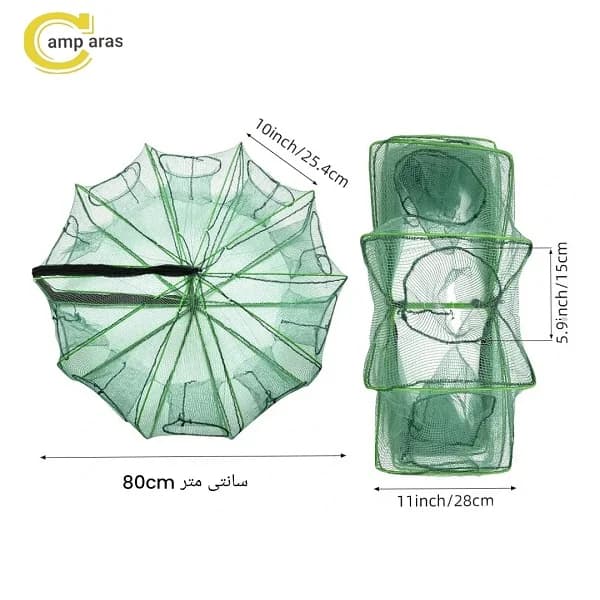 تور ماهیگیری گرگور کتابی 10 چشمه — تصویر ۷