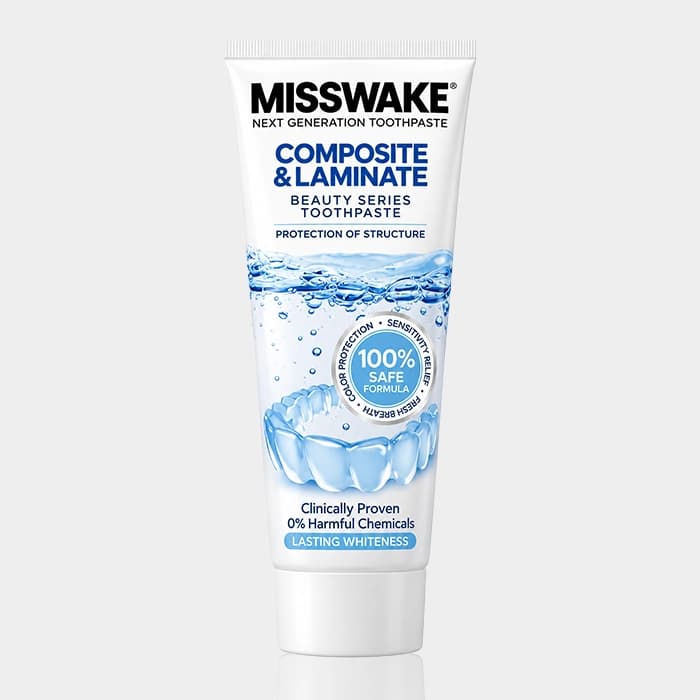 خمیردندان مخصوص دندان لمینیت و کامپوزیت میسویک Misswake Composite & Laminate Toothpaste 75ml