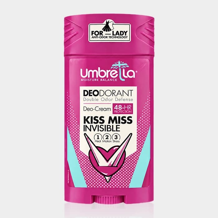 استیک ضد تعریق زنانه کیس میس آمبرلا Umbrella Deo-Cream Kiss Miss Invisible For Women 90ml