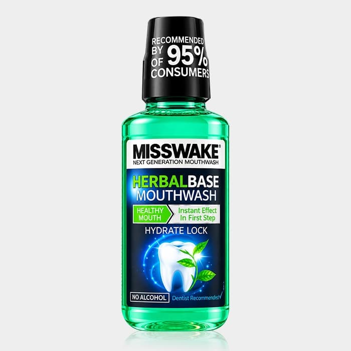 دهانشویه گیاهی میسویک Misswake Herbal Base Mouthwash 400ml