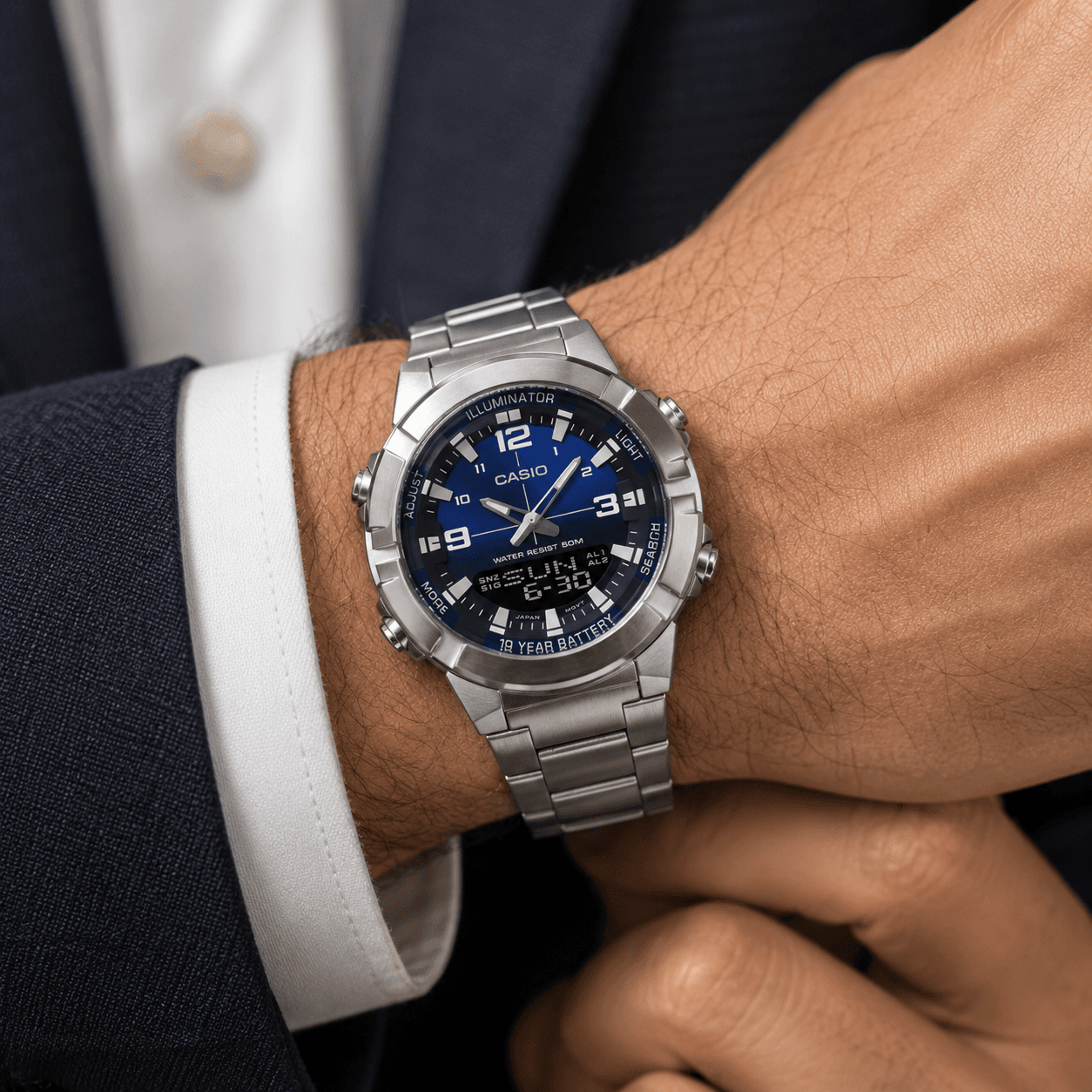 ساعت مچی کاسیو مدل CASIO AMW-870DA-2A1 — تصویر ۷