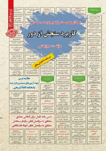 کتاب استخدامی کاربرد سنجش از دور انتشارات سامان سنجش