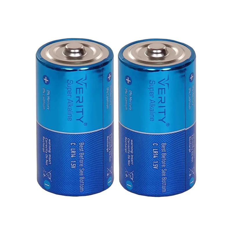 باتری سایز C وریتی مدل Super Alkaline LR14 + پک دو عددی — تصویر ۳