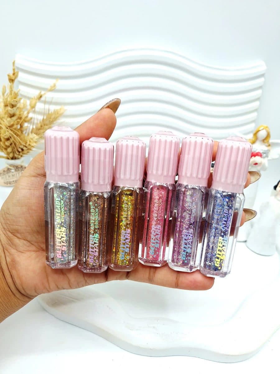 سایه چشم اکلیلی مایع انی لیدی ANYLADY مدل Glitter Stars ضدآب و بادوام کد 1202 — تصویر ۲