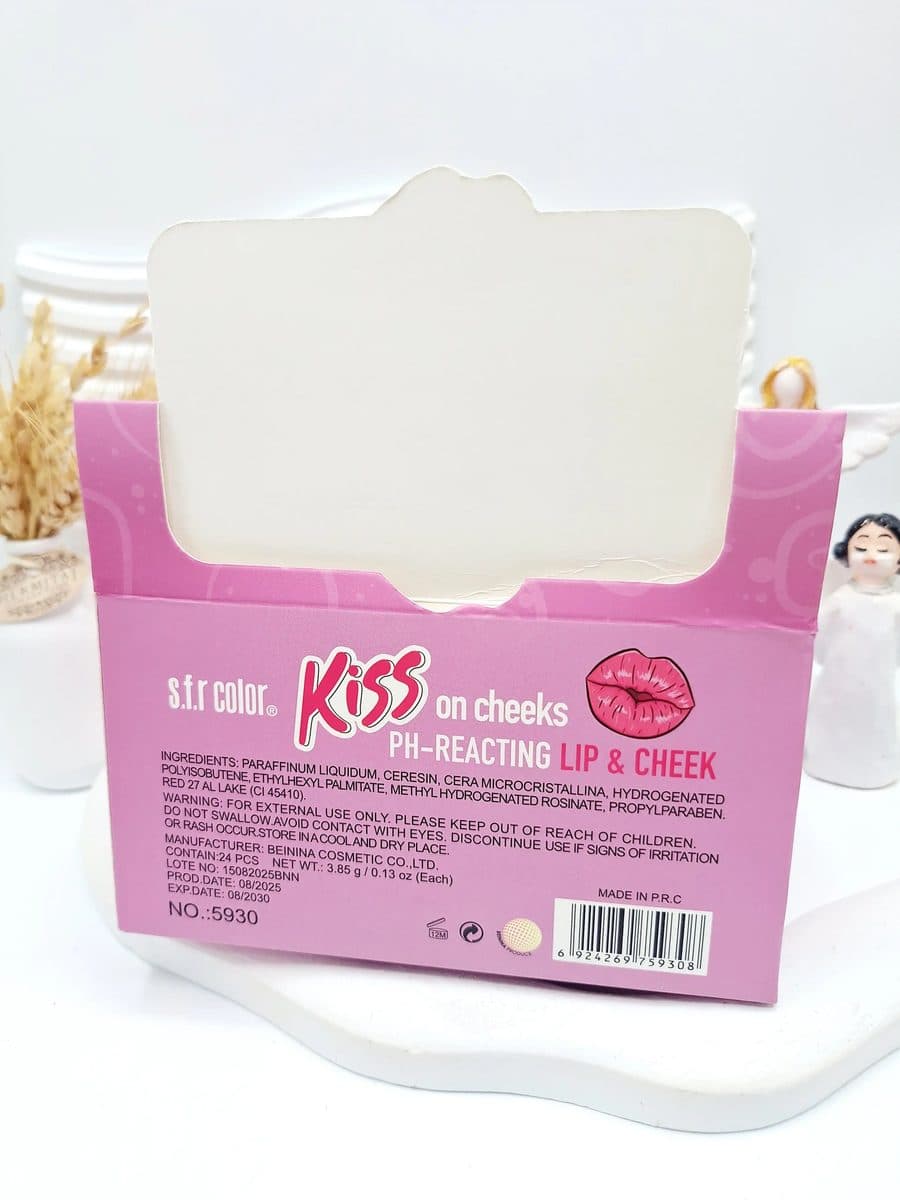 رژ لب و رژگونه استیکی حرارتی شاین دار اس اف آر کالر s.f.r color کد 5930 — تصویر ۶