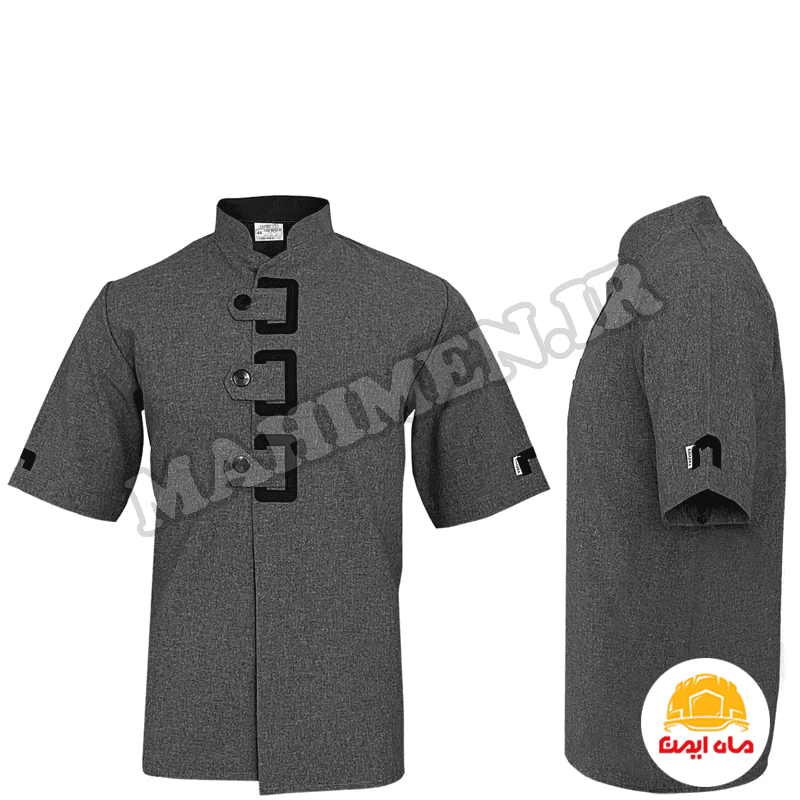 روپوش آشپزی طوسی مدل ماه ایمن کد 85