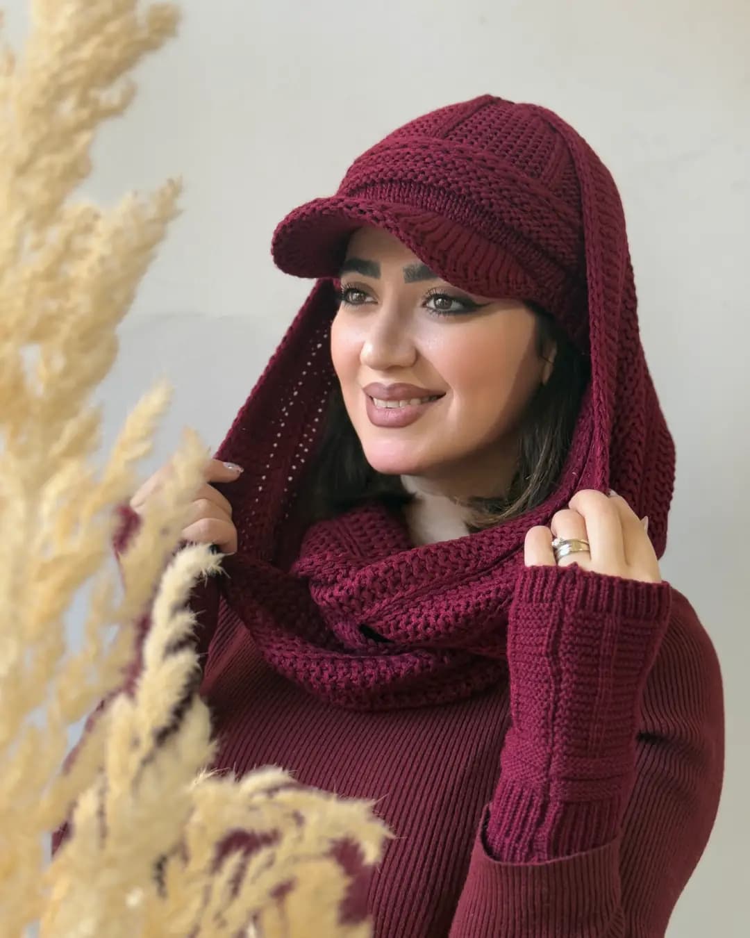 شال و کلاه سه تکه ی لیلیوم 49401 — تصویر ۳