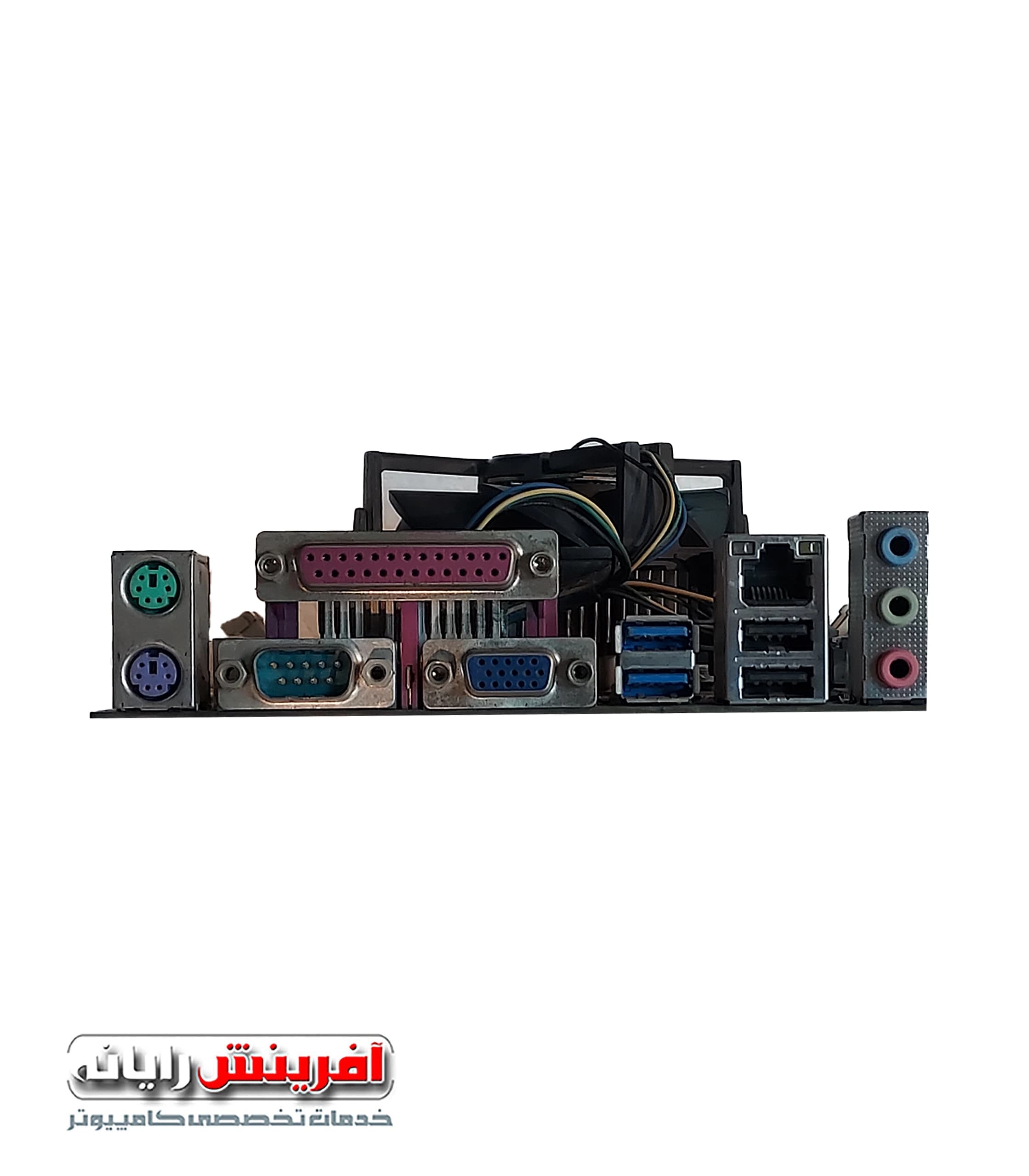 باندل مادربرد گیگابایت گرافیگ آنبرد + پردازنده + فن (کارکرده) GIGABYTE GA-H61M-S2P-R3 LGA1155 (Pentium G2010 2.8GHz) DDR3 ATX — تصویر ۲