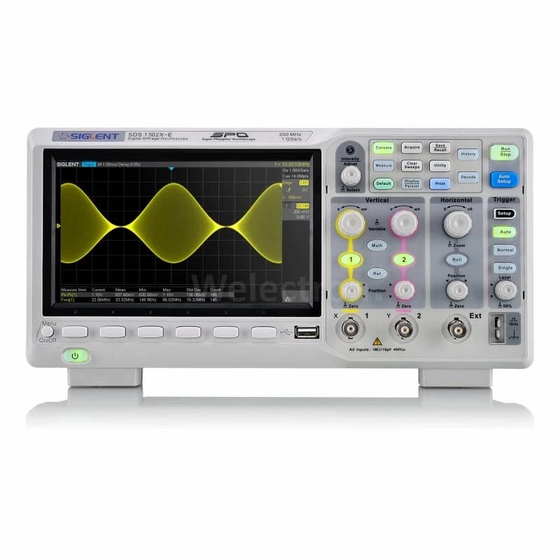 اسیلوسکوپ دیجیتالی رومیزی سیگلنت مدل SIGLENT SDS1102X-E