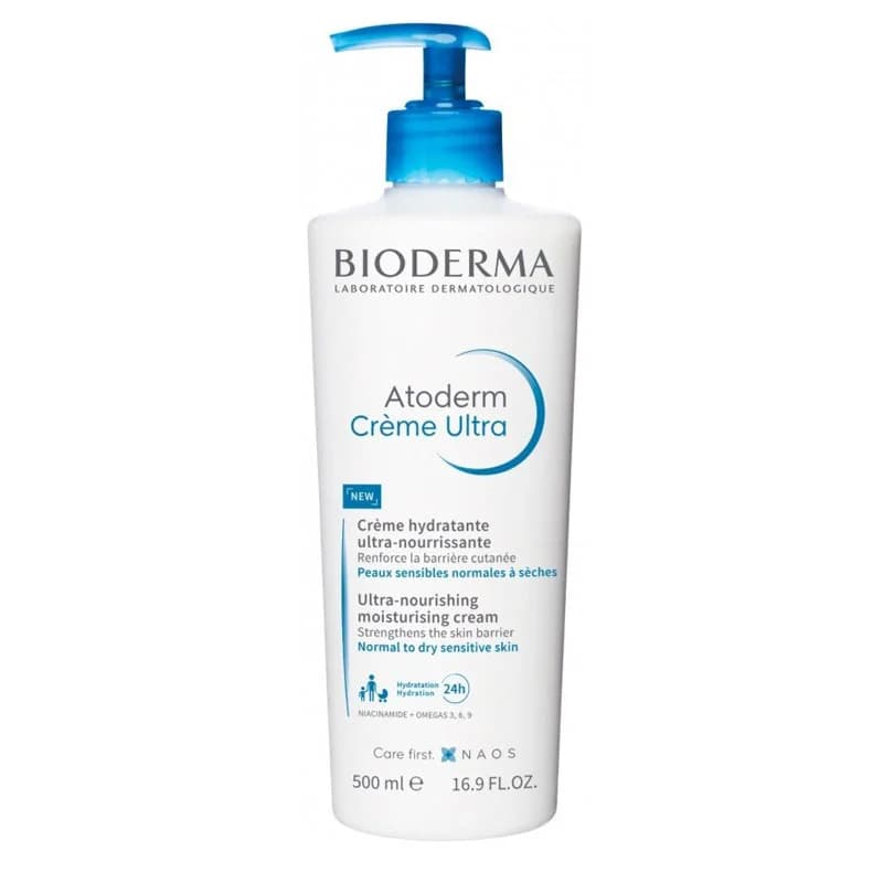 کرم آبرسان پوست خشک بایودرما 500 میل مدل Atoderm