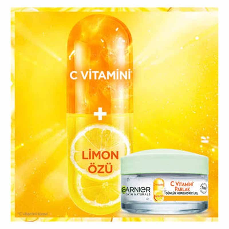 ژل آبرسان ویتامین سی گارنیر Garnier Skin Active Vitamin C Jelly Moisturiser 50Ml — تصویر ۲
