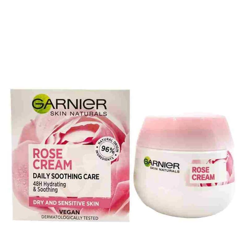 کرم آبرسان روزانه گارنیر با عصاره گل رز مدل Rose Cream