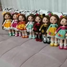 عروسک بافتنی،دختر آرزوها،دست بافت عروسک دخترانه،اسباب بازی — تصویر ۶