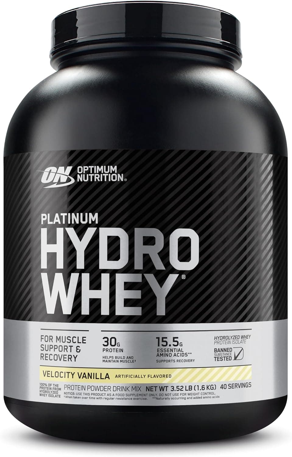 پروتئین وی Platinum Hydrowhey اپتیموم نوتریشن ON طعم وانیل | ۳.۵ پوند