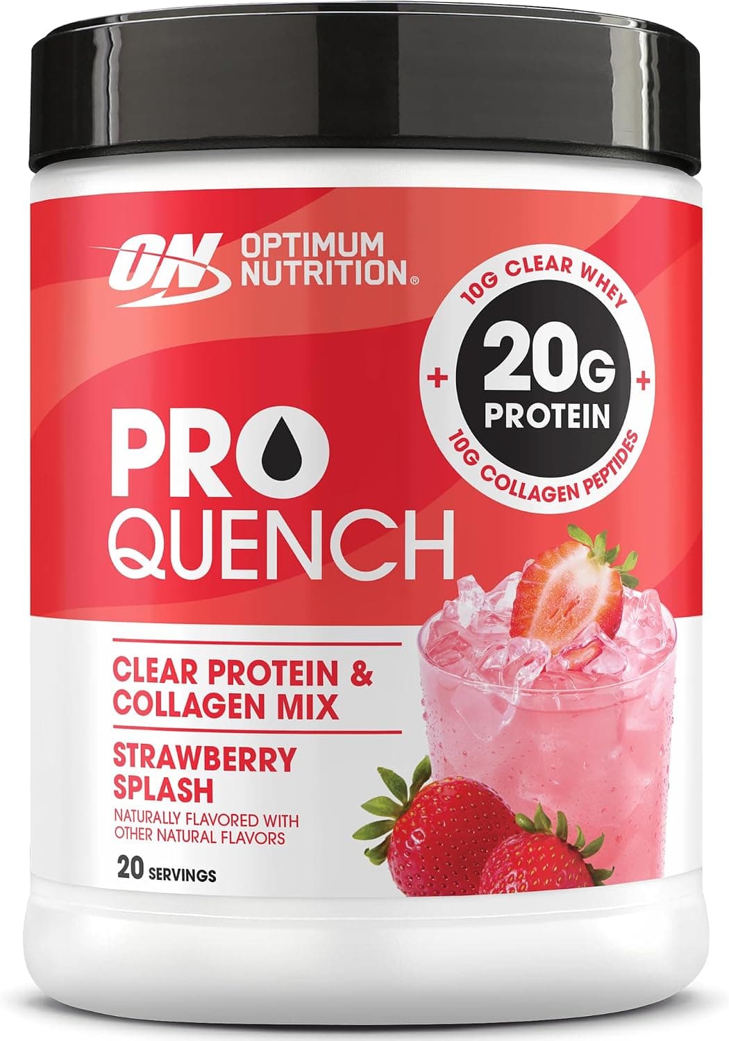 پروتئین شفاف Pro Quench اپتیموم نوتریشن ON طعم توتفرنگی | ۱.۱۴ پوند