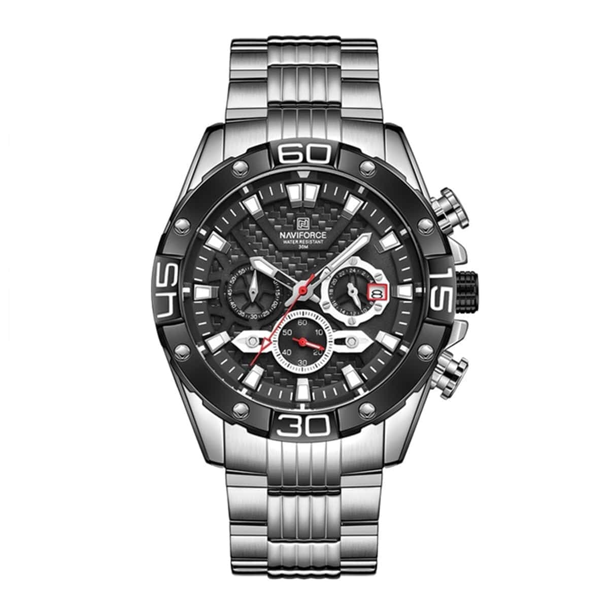 ساعت مچی نیوی فورس مردانه مشکی مدل Naviforce 8019