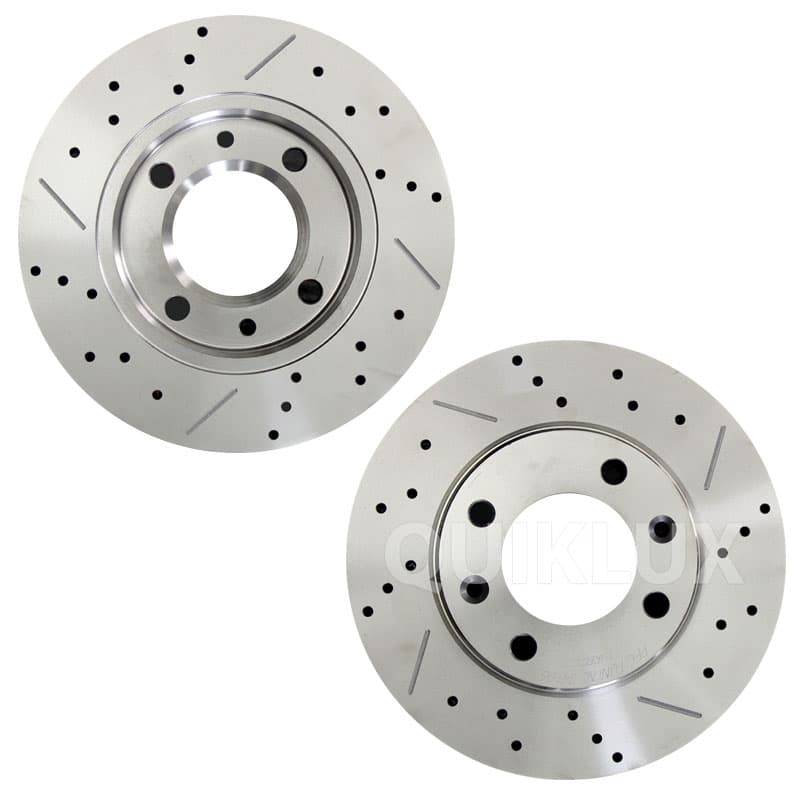 دیسک ترمز PFC سوراخ دار شیار دار چرخ عقب رانا – مدل TURBO — تصویر ۲