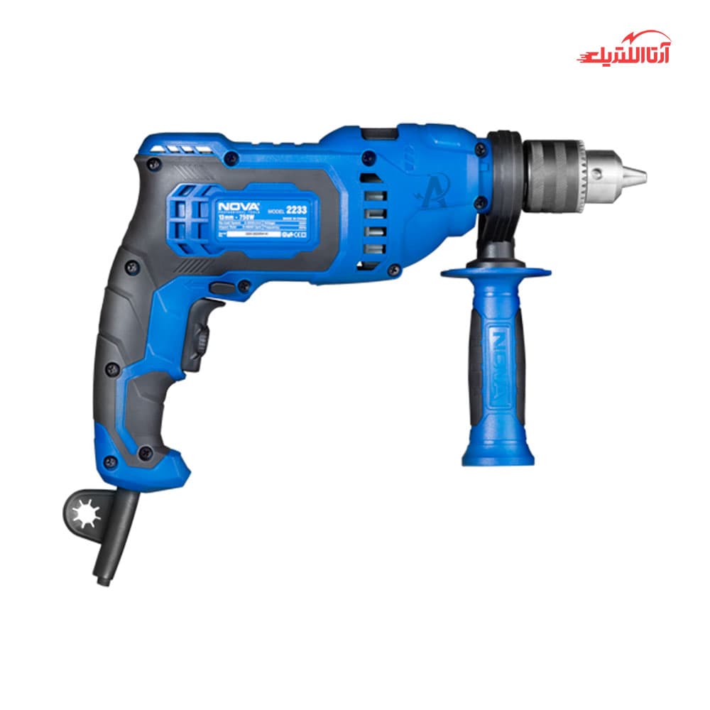 دریل چکشی 750 وات 13 میلیمتری نووا کد NTG-2234 — تصویر ۲