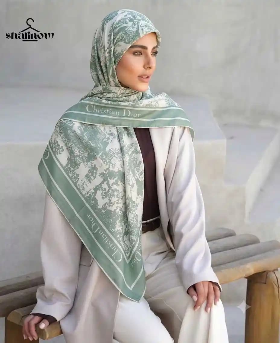روسری حریر دیور جنگل