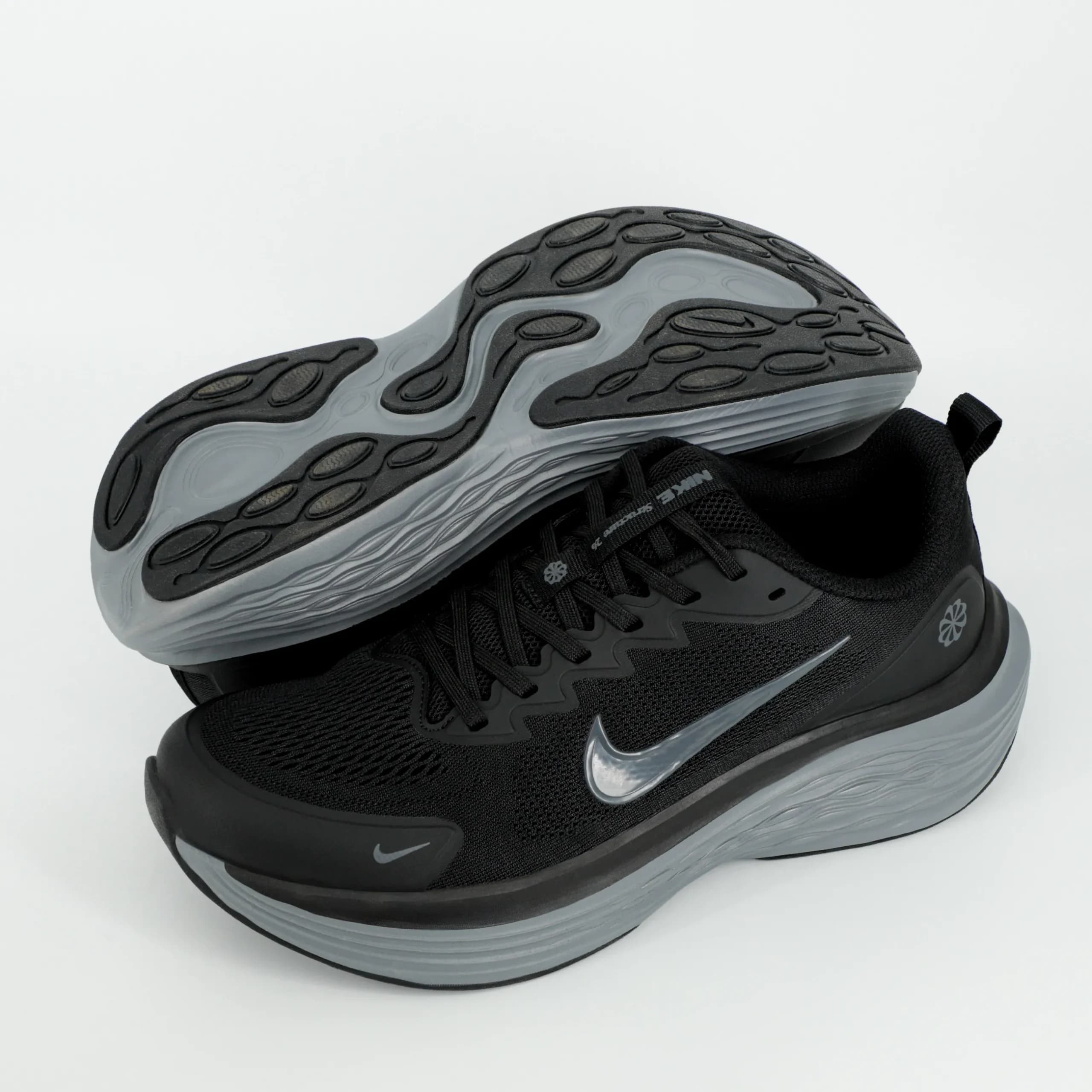 کتونی نایک زوم Nike Zoom مردانه مسترکوالیتی مشکی طوسی کد 1737 — تصویر ۲