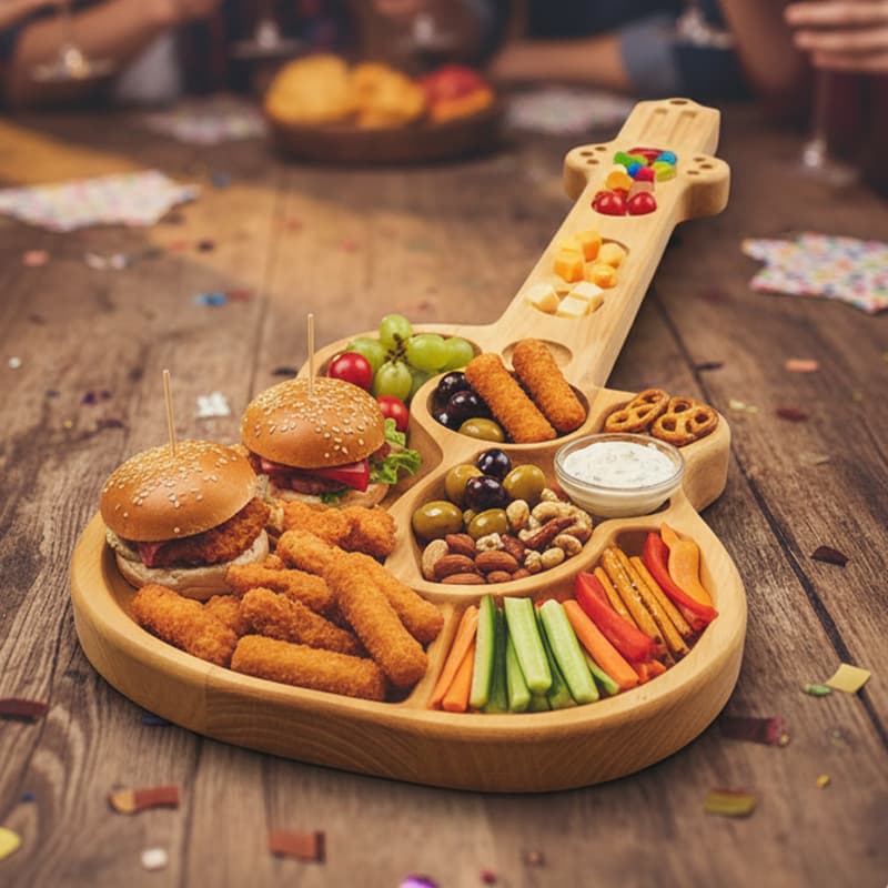 مزه خوری چوبی گیتار — تصویر ۲
