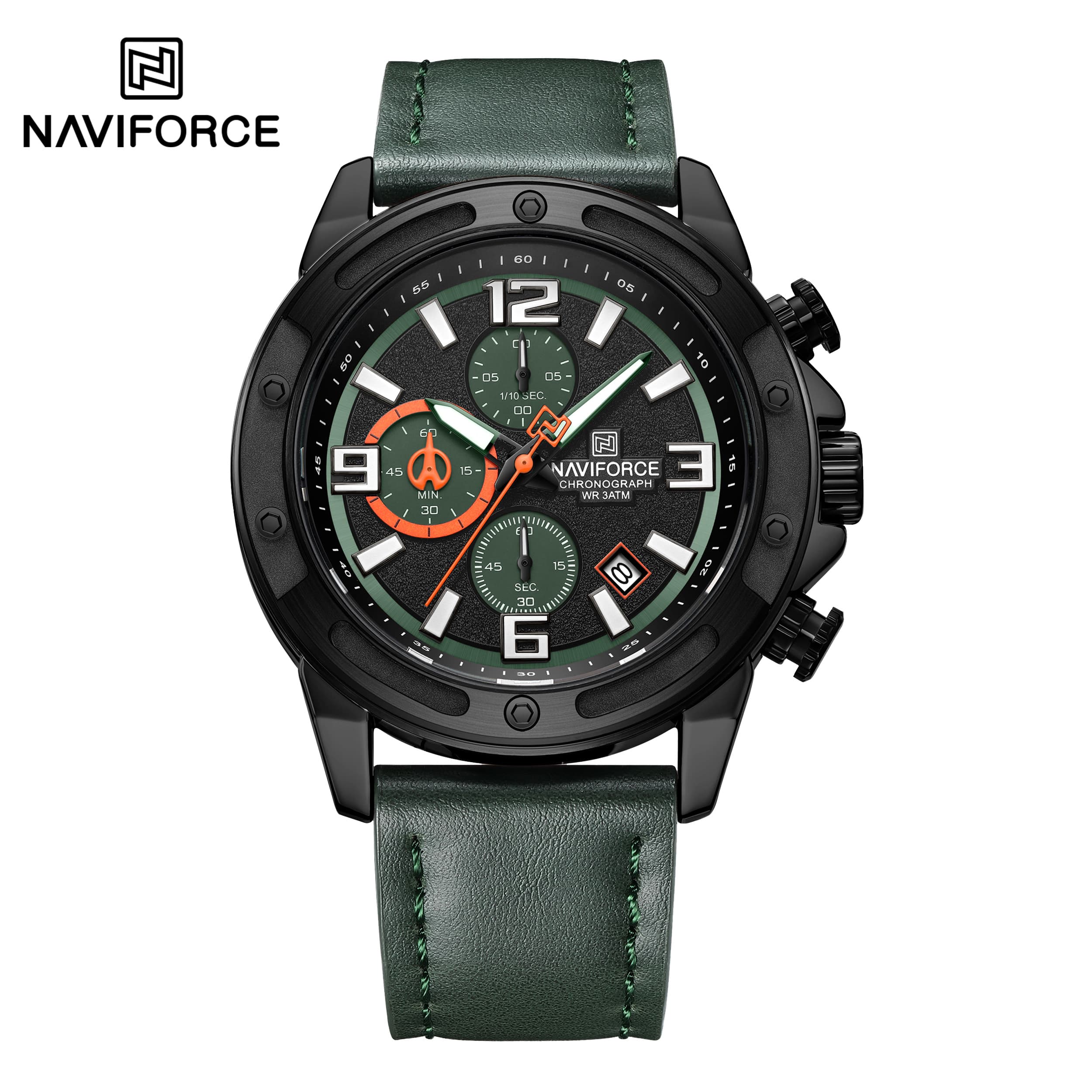 ساعت مچی مردانه نیوی فورس چرمی مدل NAVIFORCE 8074 — تصویر ۲