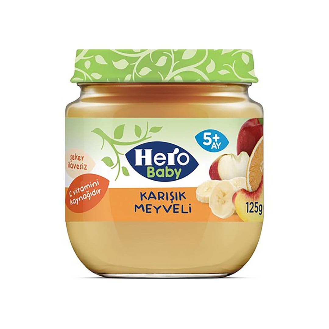 پوره مخلوط چند میوه هروبیبی Hero baby
