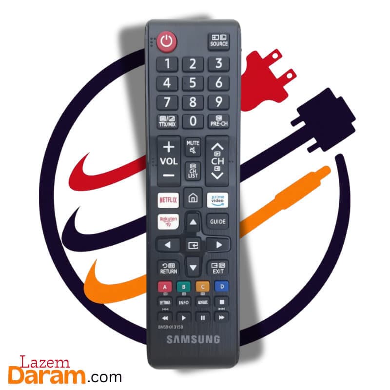 ریموت کنترل تلویزیون اسمارت سامسونگ مدل BN59-01315B (همراه با دکمه‌های اختصاصی نتفلیکس و پرایم)