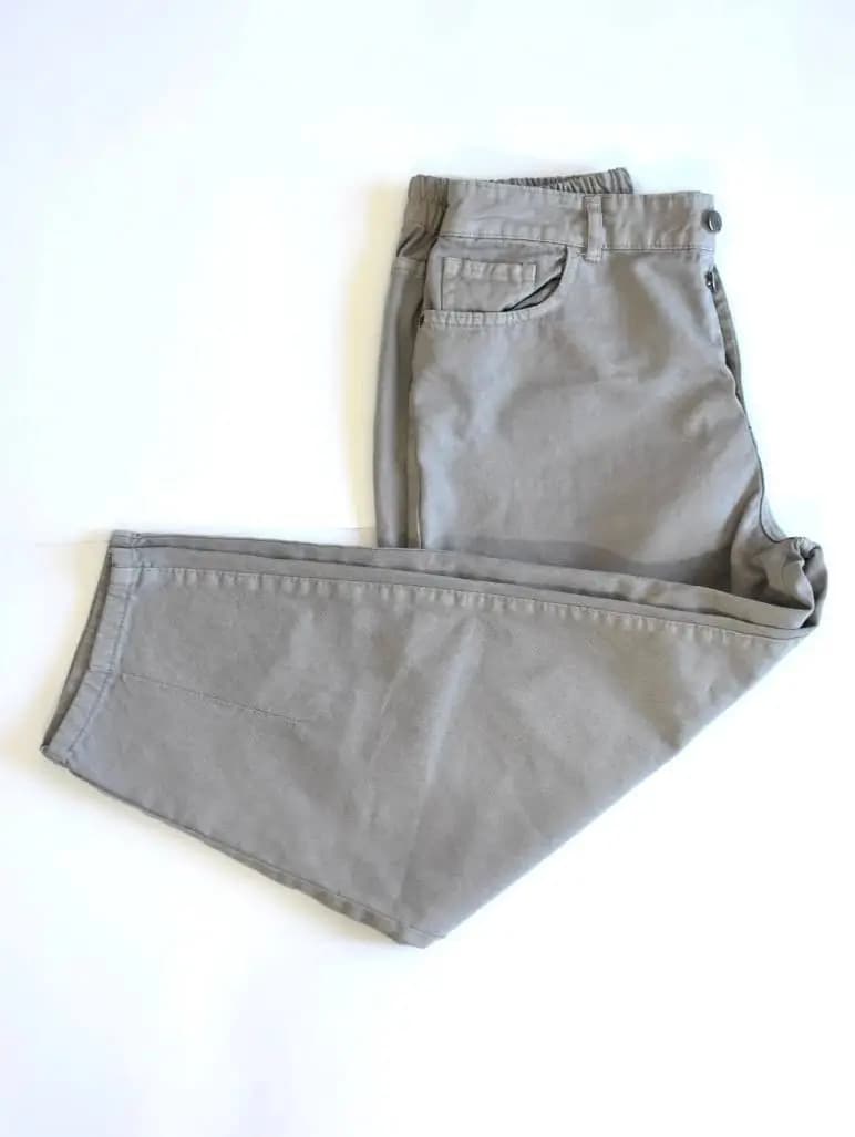 شلوار زنانه کتان Royal Jeans | کمر کشی و دکمه‌دار