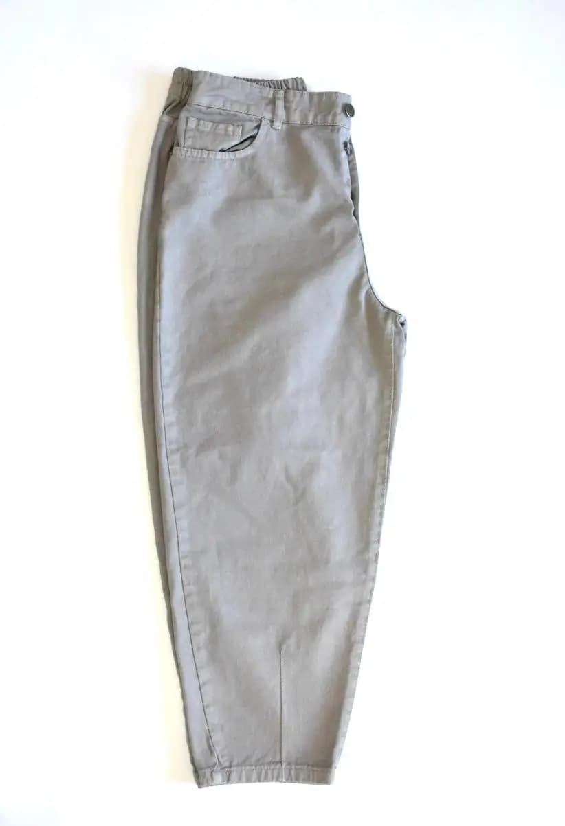 شلوار زنانه کتان Royal Jeans | کمر کشی و دکمه‌دار — تصویر ۴