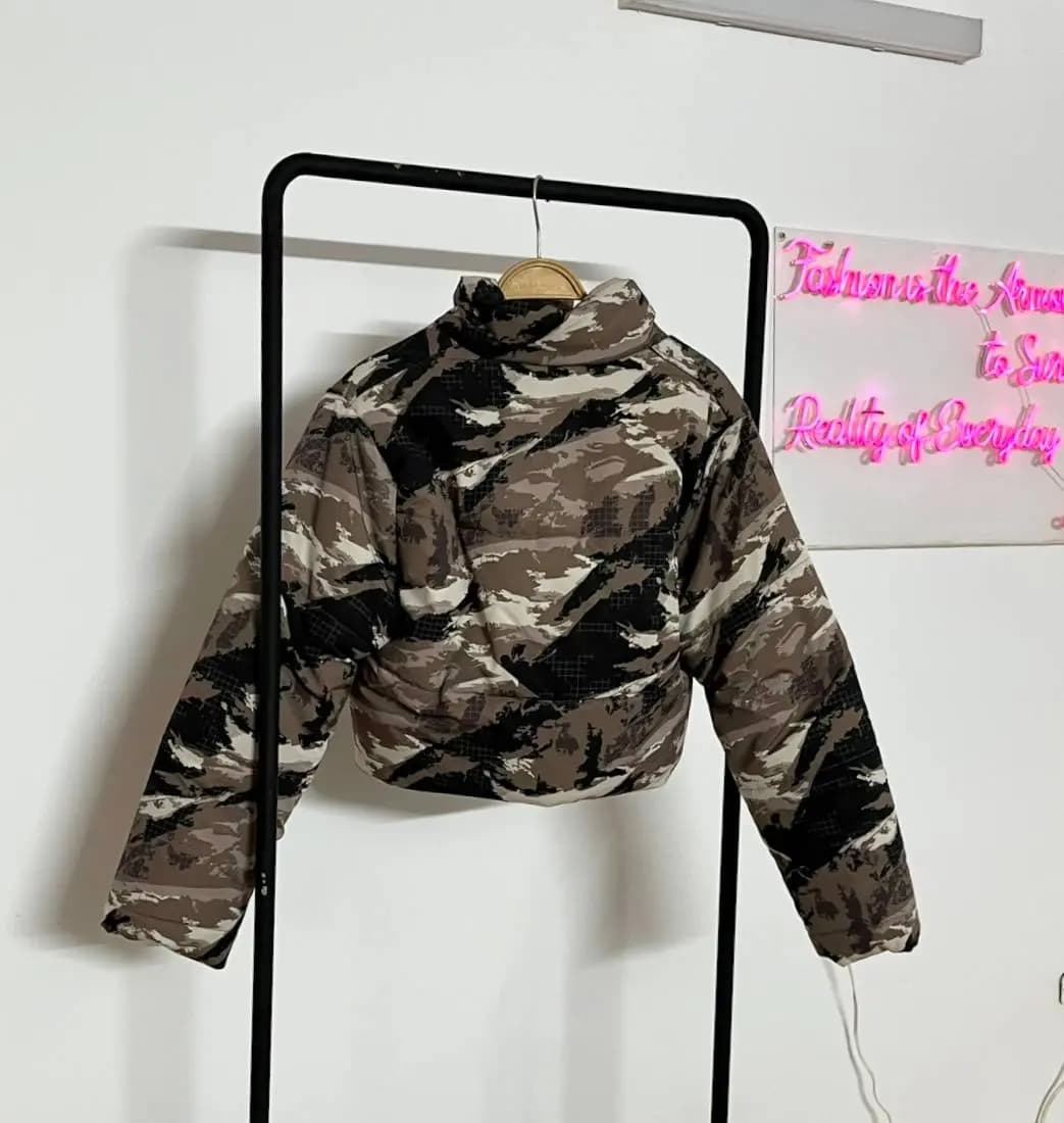کاپشن پفی camouflage — تصویر ۵