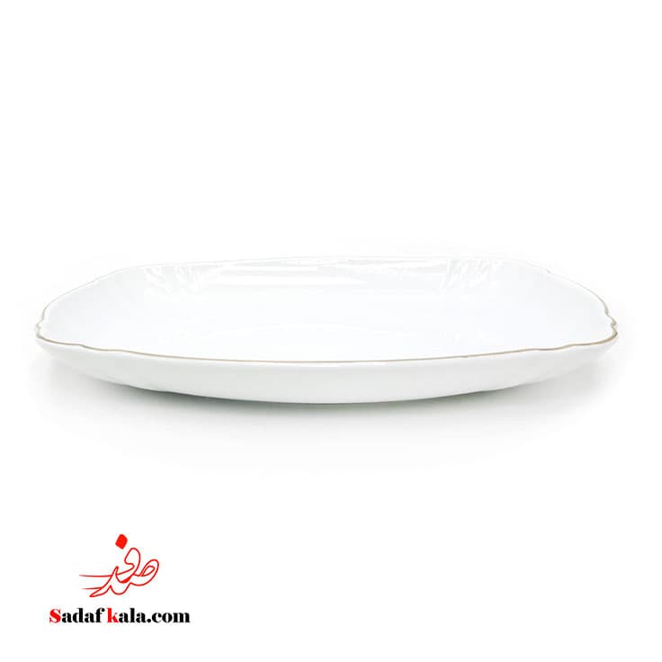 دیس مستطیل کوچک سان رایز خط طلا لمون(8)/652 — تصویر ۲