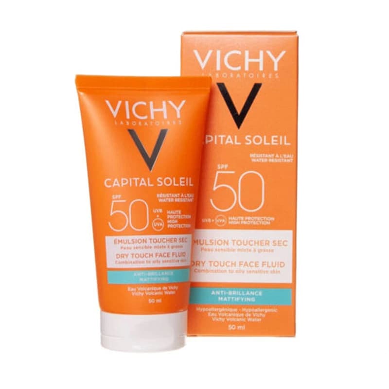 فلوئید ضد آفتاب بی رنگ پوست چرب ویشی SPF50