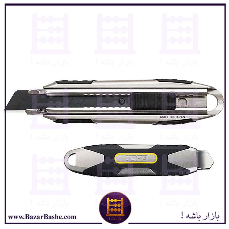 کاتر بزرگ الفا OLFA ژاپن MXP-AL بدنه آلمینیوم دسته نرم قفل اتوماتیک X-Design