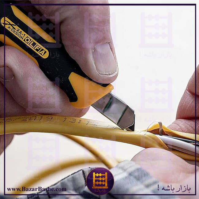 کاتر کوچک الفا OLFA ژاپن XA-1 دسته نرم قفل اتوماتیک X-design — تصویر ۵