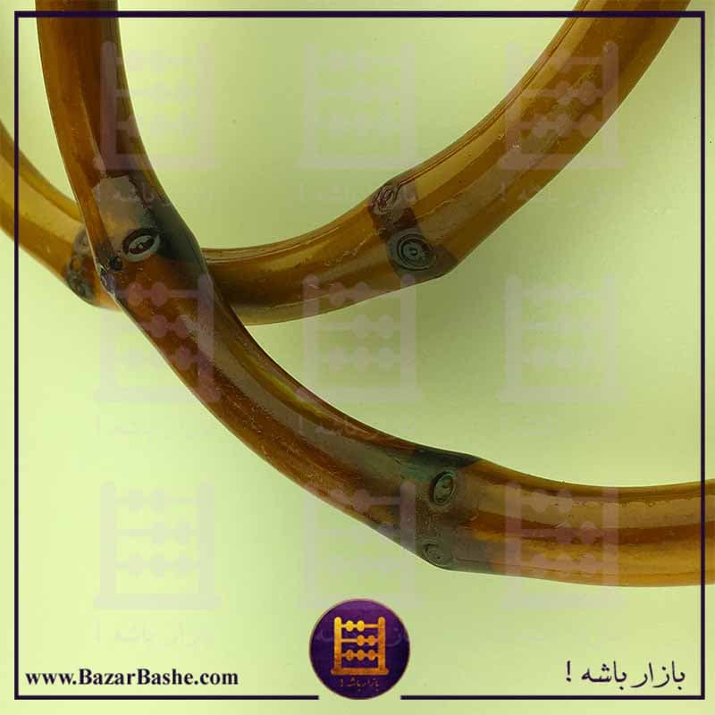 دسته کیف پلاستیکی طرح چوب بامبو مدل دایره — تصویر ۲