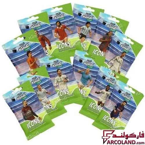 کیمدی کارت فوتبال آیکونز مدل Icones 2026 بسته 12 عددی