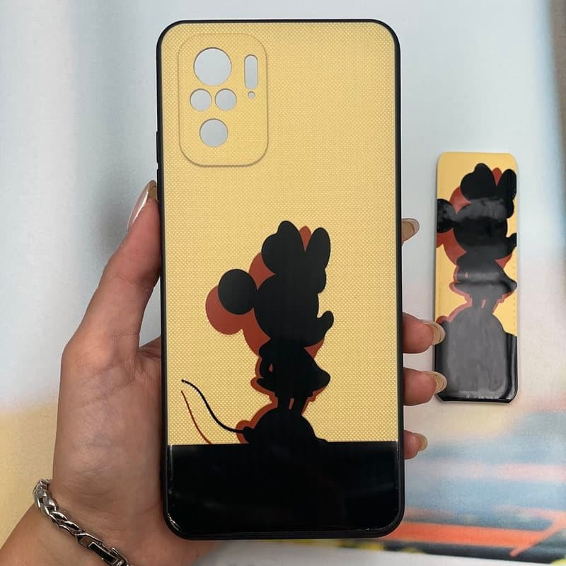 قاب گوشی Redmi Note 10 4G / Redmi Note 10S / Poco M5S شیائومی Sweet Pop دور سیلیکونی هولدری پاپ سوکت دار طرح فانتزی محافظ لنز دار کد 628173