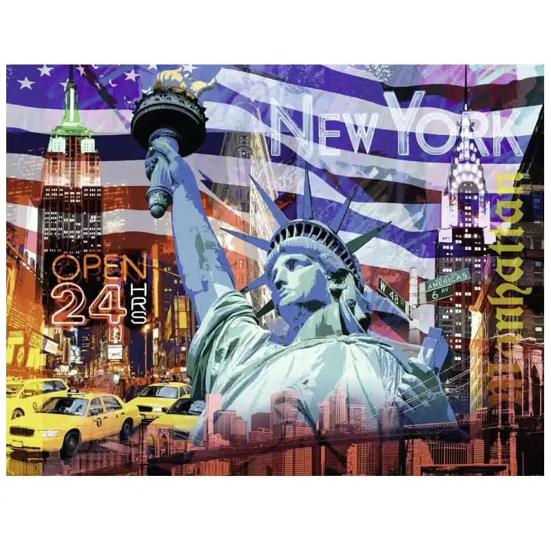 پازل 2000 تكه رونزبرگر طرح NEW YORK COLLAGE كد 16687 — تصویر ۲