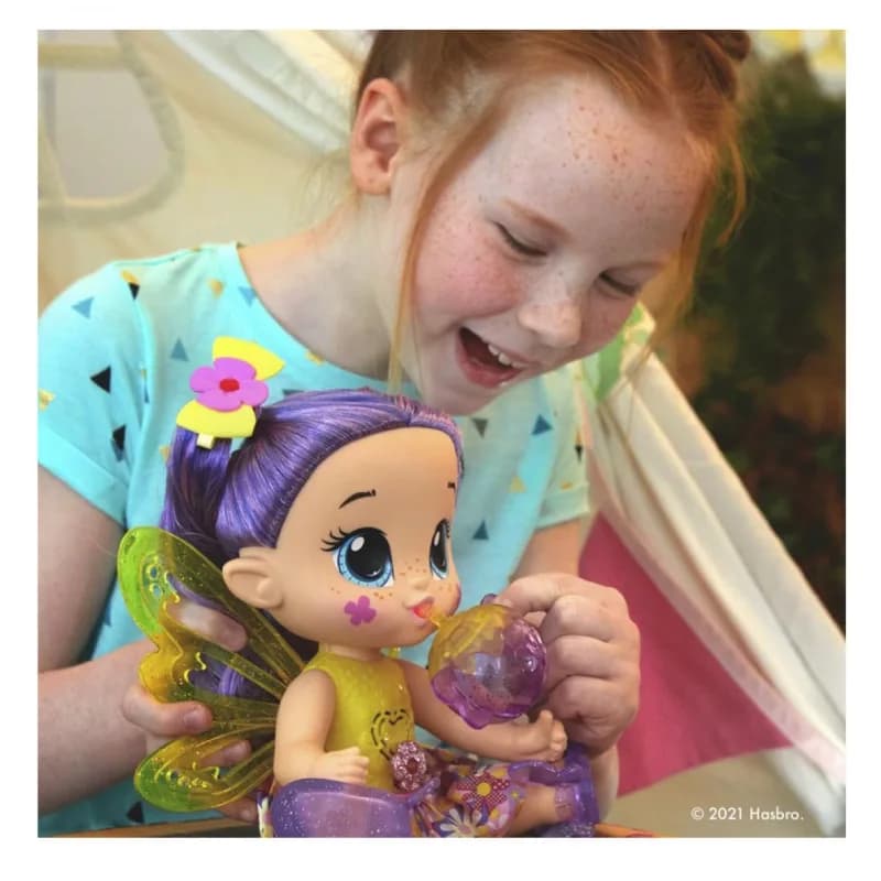 عروسک تعاملی Baby Alive GloPixies مدل Siena Sparkle با قابلیت درخشش و تغذیه — تصویر ۳
