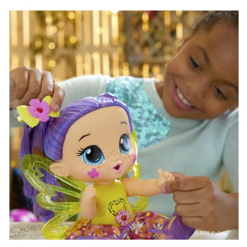 عروسک تعاملی Baby Alive GloPixies مدل Siena Sparkle با قابلیت درخشش و تغذیه — تصویر ۲