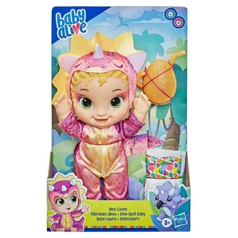 عروسک Baby Alive مدل Dress Up Dino با موهای بلوند — تصویر ۲
