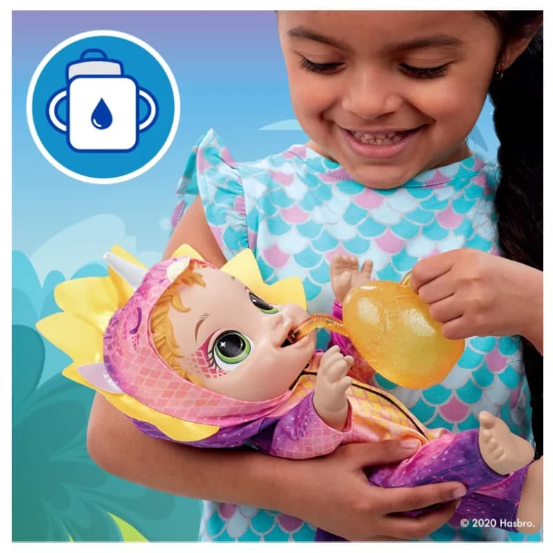 عروسک Baby Alive مدل Dress Up Dino با موهای بلوند — تصویر ۴