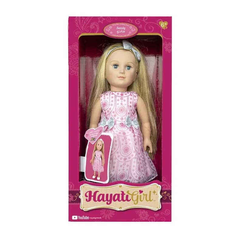 عروسک Hayati Girl مدل Sandy با موهای بلند و پیراهن تعطیلات کد TP101489 — تصویر ۷