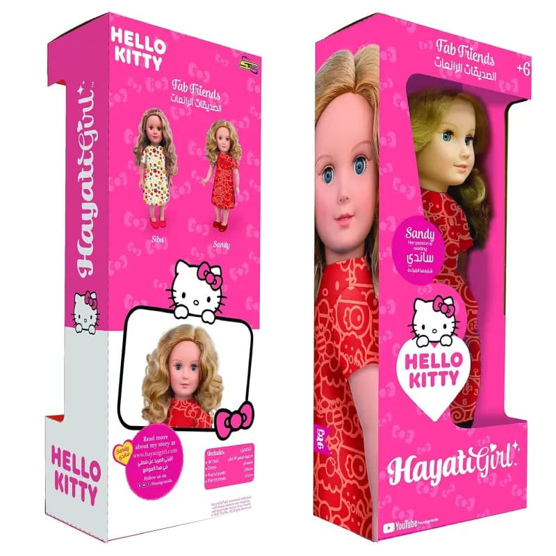عروسک Hayati Girl مدل Hello Kitty Sandy کد TP101492 — تصویر ۲