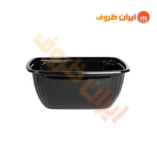 ظرف یکبار مصرف مشکی کد M600 مهرپارسا / کارتن 200 عددی — تصویر ۲