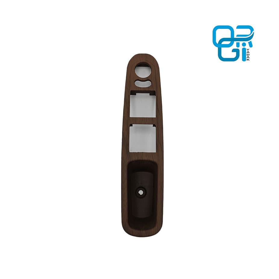قاب کلید شیشه بالابر ( مچی ) جلو چپ پرشیا طرح چوب آذین / شفق