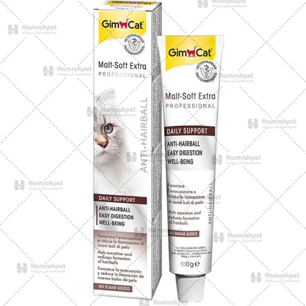 خمیر مالت گربه جیم کت Malt Soft Extra Professional وزن 100 گرم