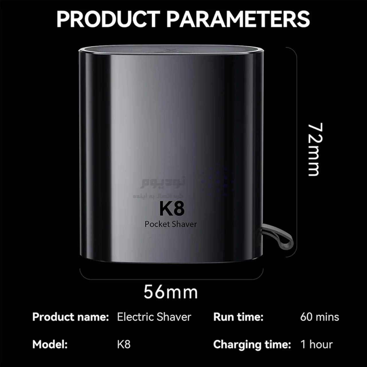 ماشین اصلاح Enchen مدل Electric Shaver K8 – مشکی (گارانتی یکساله شرکتی) — تصویر ۱۲
